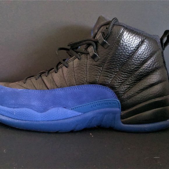 Size 11 Nike Air Jordan 12 Retro Black Game Royal (Original Box Included)